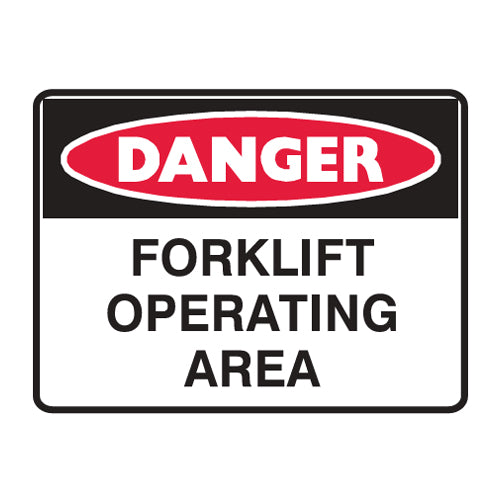 Danger: Forklift Operating Area
