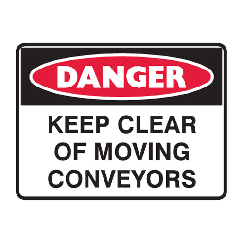Keep Clear Of Moving Conveyors