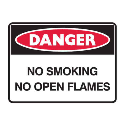 Danger: No Smoking No Open Flames