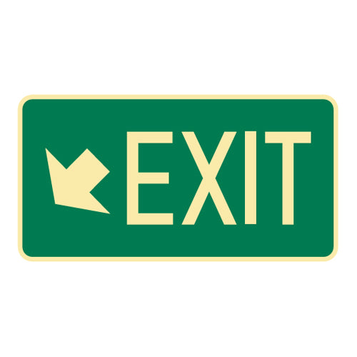 Exit Sign – Exit Arrow Bottom left