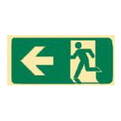 Exit Sign – Running Men Arrow Left