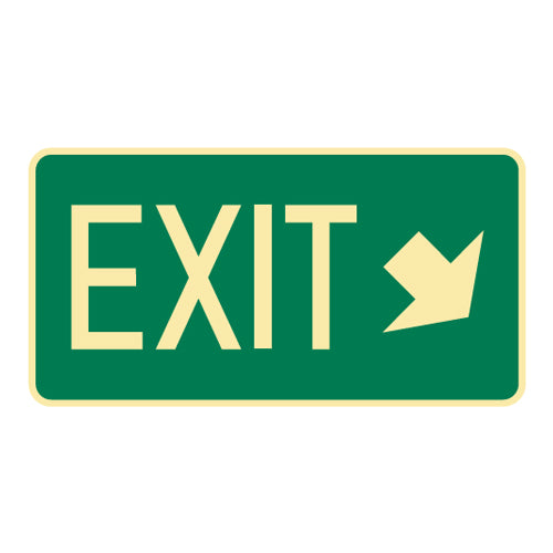 Exit Sign – Exit Arrow Bottom Right