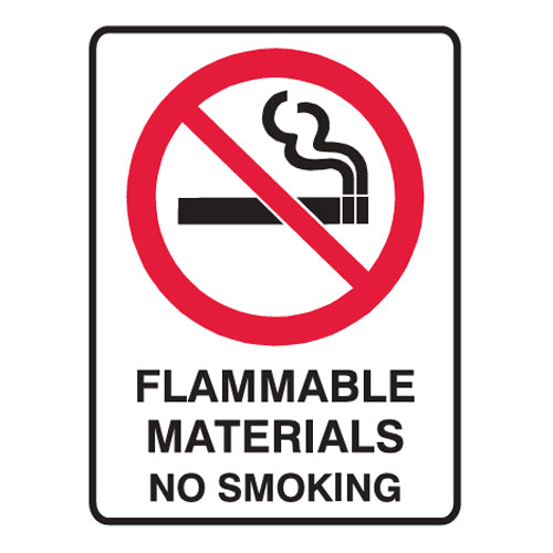 Flammable Materials No Smoking