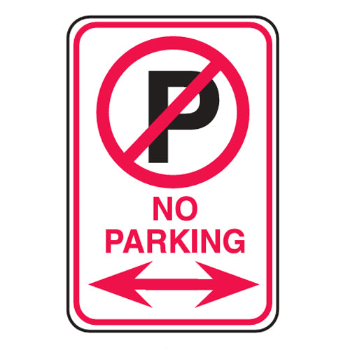 No Parking Arrow LEFT RIGHT