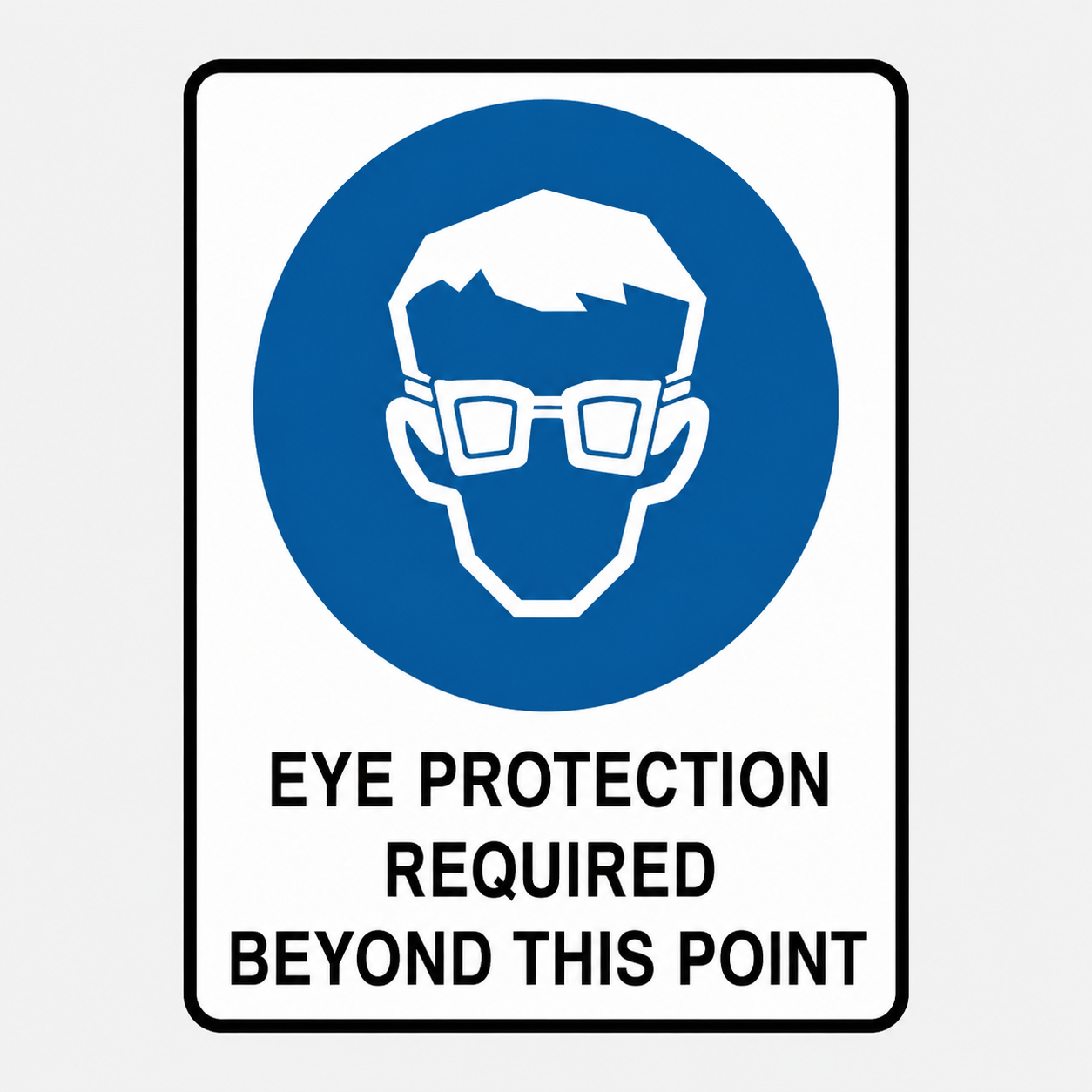 Eye Protection Required Beyond This Point