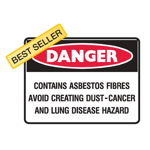 Contains Asbestos Fibres Avoid Creating Dust – Cancer And Lung Disease Hazard