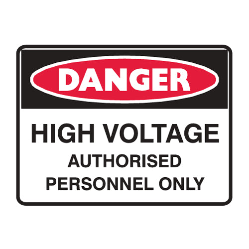 High Voltage Authorised Personnel Only