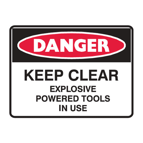 Keep Clear Explosive Power Tools In Use