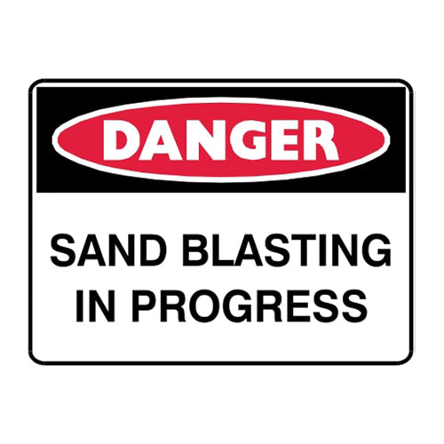 Sand Blasting In Progress
