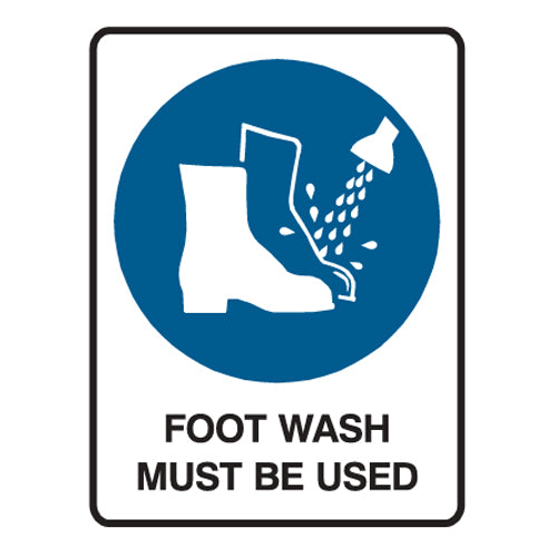 Foot Wash Must Be Used