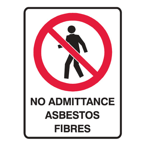 No Admittance Asbestos Fibres
